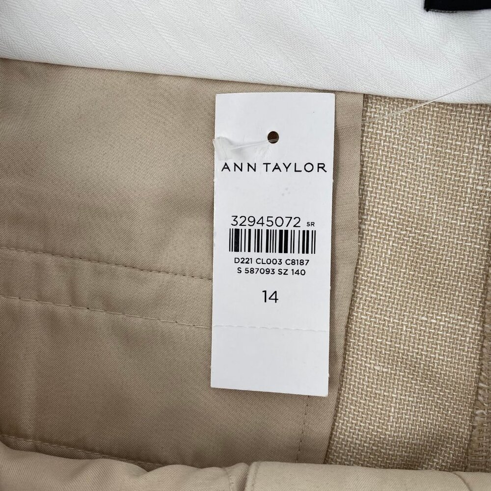Ann Taylor Beige Trousers | Size 14 Regular - Picture 6 of 8